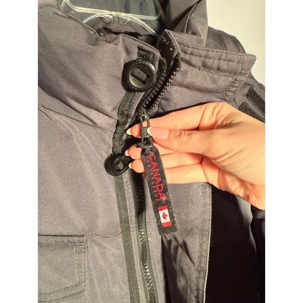 Canada Weather Gear Men's Charcoal Insulated Heavyweight Winter Parka Jacket